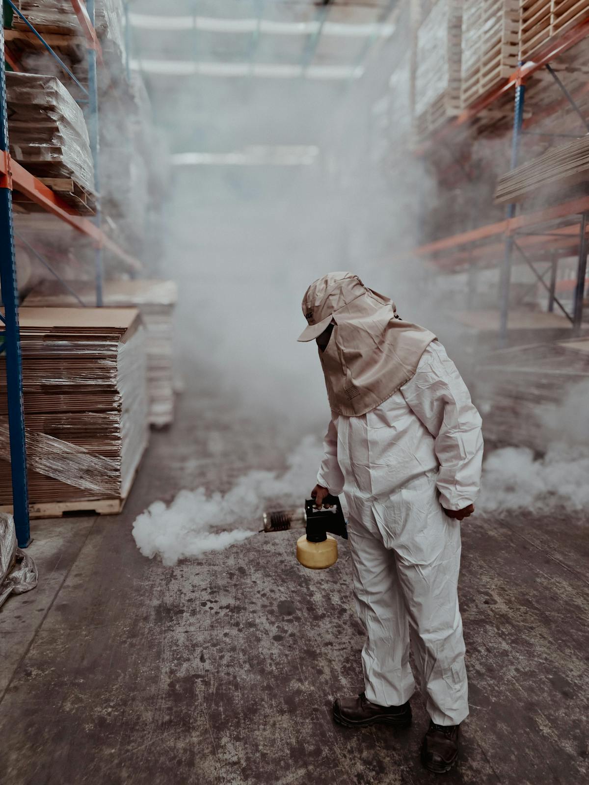 Technicien anti-nuisibles VMSN hygiène en intervention à Reims